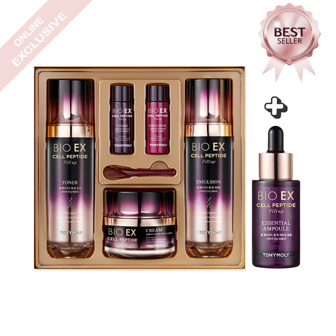 Bio Ex Cell Peptide Fill Up Skincare Set + Free Ampoule