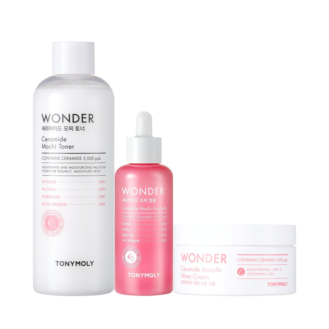 Wonder Ceramide Mochi Cream 3 Step Set