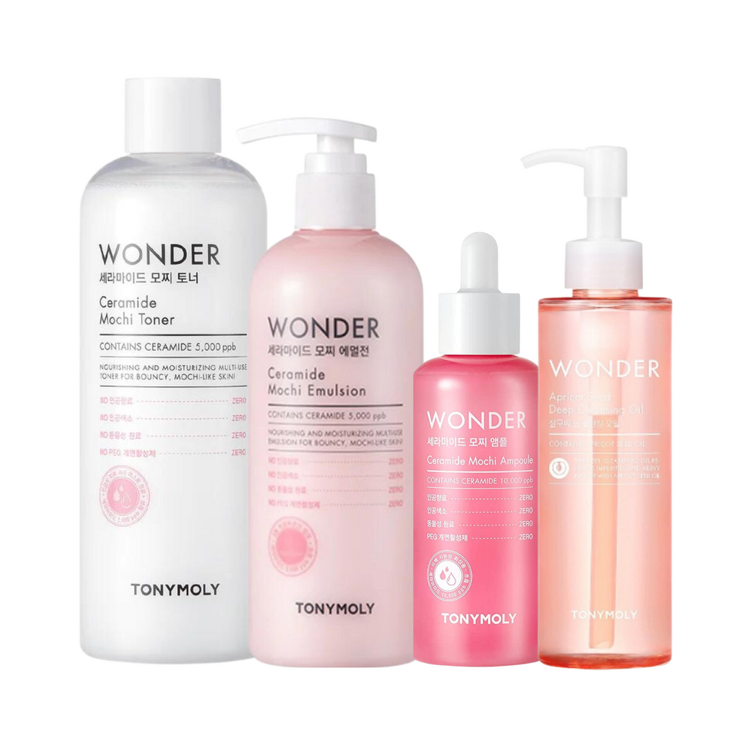 Wonder Ceramide Mochi Cleanser 4 Step Set